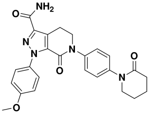 Apixaban structural formula